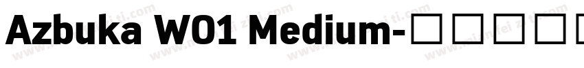 Azbuka W01 Medium字体转换